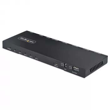StarTech.com 4-Port 4K HDMI Splitter 1x4, 4K 60Hz, HDMI 2.0, HDCP 2.2, HDR10, 18Gbps, EDID Copy, Steel Housing