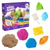 Kinetic Sand Beach Adventure Set – 907g Sand in 3 Colors with Molds, Tool & Play Tray