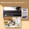 DELI E3895-EU A3 Office Laminator | 250 mm/min Hot & Cold Roller Lamination, 125 Micron Max, Anti-Jam, Black/Silver