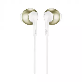 JBL T205 Champagne Gold In-Ear Headphones with Microphone