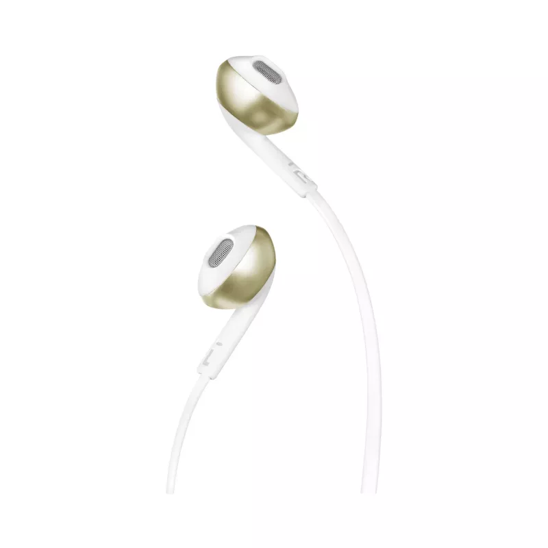 JBL T205 Champagne Gold In-Ear Headphones with Microphone