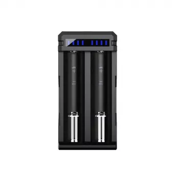 XTAR SC2 USB-C 2-Slot Li-ion Battery Charger with 2A Fast Charging and 0V Activation