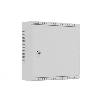 LANBERG TPR-10 Wall-Mount Installation Cabinet 400x400x140 mm Grey Assembled with Perforated Mounting Plate