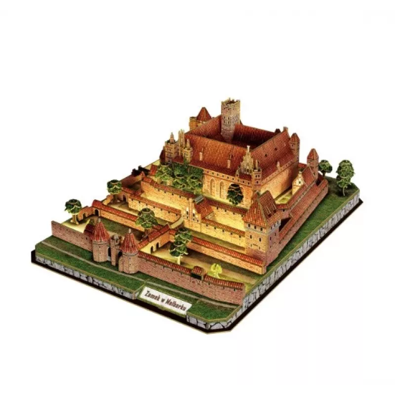 CubicFun 3D Puzzle Malbork Castle with LED Lighting - 200 Pieces