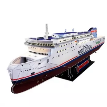 CubicFun 3D Puzzle - MS Prom Varsovia Ship Model, 150 Pieces, 44 cm Assembled Length, Medium Difficulty, Ages 8+