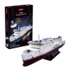 CubicFun 3D Puzzle - MS Prom Varsovia Ship Model, 150 Pieces, 44 cm Assembled Length, Medium Difficulty, Ages 8+