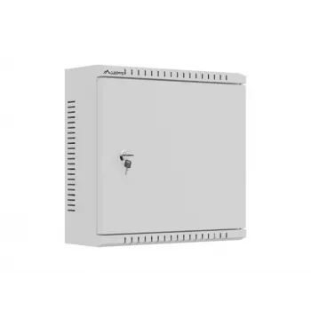 Lanberg TPR 10 Wall-Mount Installation Cabinet with Mesh Plate 340x340x140 mm Grey (Assembled)