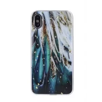iLike Samsung Gold Glam Feathers Case for Galaxy A13 5G / A04S