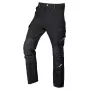 NEO TOOLS Mix&Match Work Trousers, 4-Way Stretch, Black-Green, Size XL