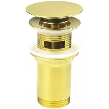 DEANTE NHC_R10U Universal Washbasin/Bidet Stopper with Sleeve – Chrome-Plated Brass, 32mm