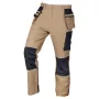 NEO TOOLS Mix&Match Work Trousers, 4-Way Stretch, Cordura Reinforced, Beige/Black, Size XS