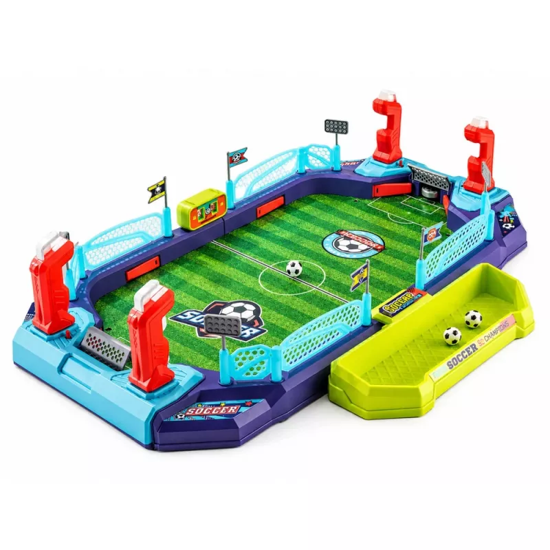 LEAN TOYS 2 in 1 Tabletop Soccer Hockey Arcade Game for 2 Players Counter