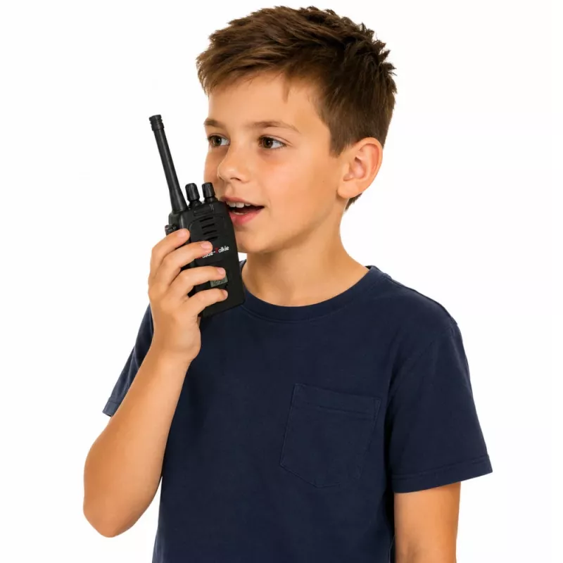LEAN TOYS Walkie Talkie USB Noise Reduction Black 200M Range