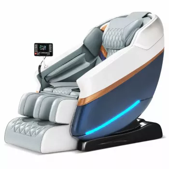 EXTRALINK 3D Zero Gravity Massage Chair White-Blue