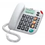 MAXCOM KXT480 Corded Desk Phone with Caller ID, Speakerphone, Black
