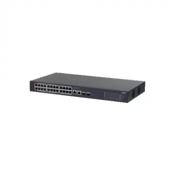Dahua CS4228-24GT-375 24-Port Gigabit PoE++ Managed Switch with 4 SFP Uplinks, 375W Budget, Layer 2, Rackmount
