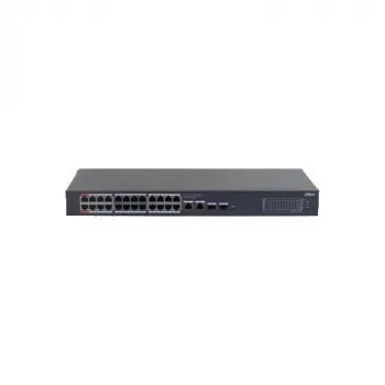 Dahua CS4228-24GT-375 24-Port Gigabit PoE++ Managed Switch with 4 SFP Uplinks, 375W Budget, Layer 2, Rackmount