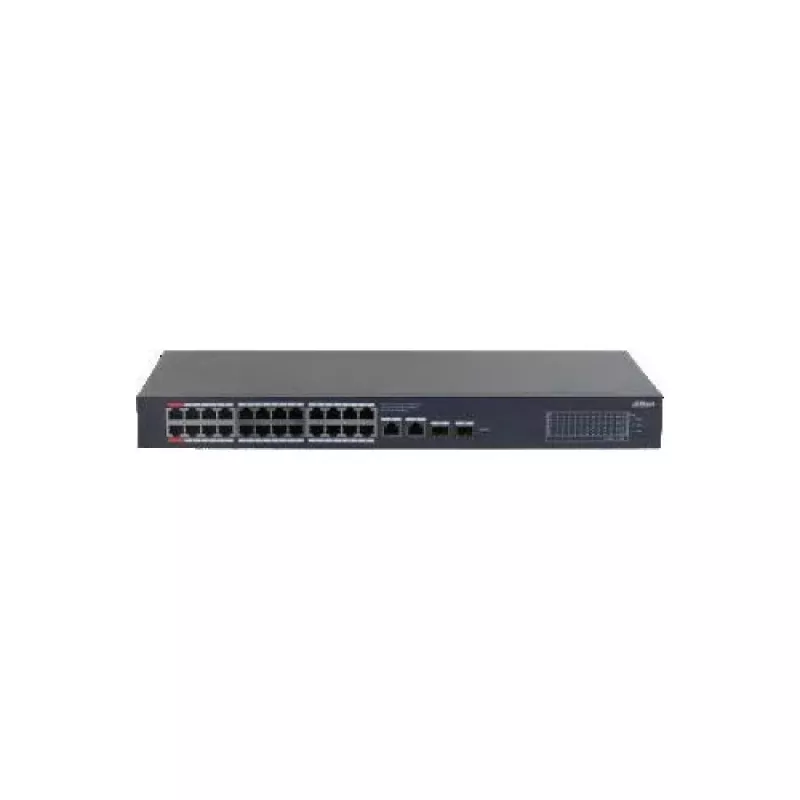 Dahua CS4228-24GT-375 24-Port Gigabit PoE++ Managed Switch with 4 SFP Uplinks, 375W Budget, Layer 2, Rackmount
