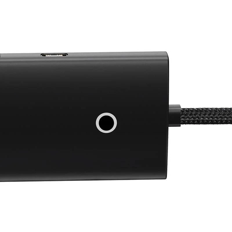Baseus Lite Series 4-Port USB 3.0 Hub - 5Gbps, Bus-Powered, Black (WKQX030101)