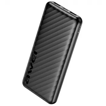 AWEI Power Bank 10000mAh P5K Pro 2xUSB - Black
