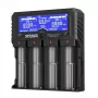 XTAR VP4L Plus 4-Slot Li-ion/Ni-MH Battery Charger with LCD Display, 2A Fast Charging, Power Bank Function