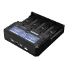 XTAR VP4L Plus 4-Slot Li-ion/Ni-MH Battery Charger with LCD Display, 2A Fast Charging, Power Bank Function
