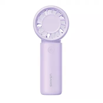 USAMS Hand Fan BC Series Purple 500mAh Portable Rechargeable Personal Cooling Fan