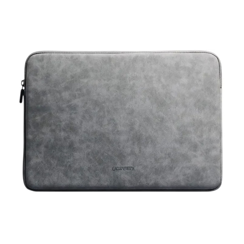 UGREEN Laptop Sleeve 13-13.9 inch Grey PU Leather Magnetic Stand Case