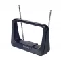 Phil Indoor DVB-T/T2 TV Antenna with 1.8m Coaxial Cable, 75 Ohm, 3G/4G Filter, Black