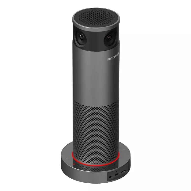 ROCWARE RC360 360° Panoramic Wi-Fi IP Camera, 1080P Full HD, Two-Way Audio, Night Vision, Indoor