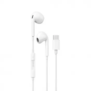 DUDAO X14ProT In-Ear Headphones with USB-C, 1.2m Cable, White