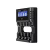 XTAR L4 PRO Universal Smart Battery Charger for Li-ion and Ni-MH/Ni-CD with USB-C and LCD Display