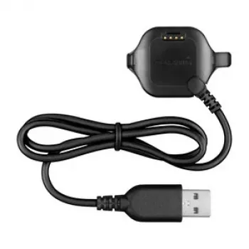 Garmin Forerunner 20/25 Charging Clip Data Cable - 1m USB-A to Proprietary Clip, Black