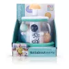 B-KIDS Rollabout Ball Top Infantino – Mint Stacking & Spinning Toy with Rattling Beads for Babies 6m+