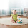 B-KIDS Rollabout Ball Top Infantino – Mint Stacking & Spinning Toy with Rattling Beads for Babies 6m+