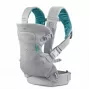 B-KIDS Infantino 4-in-1 Convertible Baby Carrier, Grey, 3.6–14.5 kg, JPMA Certified, with Removable Wonder Cover™ Bib