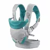 B-KIDS Infantino 4-in-1 Convertible Baby Carrier, Grey, 3.6–14.5 kg, JPMA Certified, with Removable Wonder Cover™ Bib