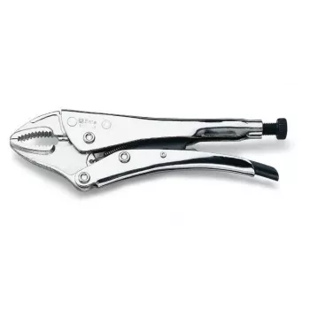 Beta 1052-190 Self-Locking Gripping Pliers 190mm Curved Jaw with Wire Cutter