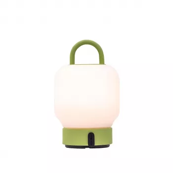KOODUU Rechargeable Lamp LOOME Lime - Portable LED Table Lamp, 3-Step Touch Dimming, IP44 Splash-Proof, USB-C