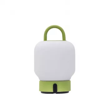 KOODUU Rechargeable Lamp LOOME Lime - Portable LED Table Lamp, 3-Step Touch Dimming, IP44 Splash-Proof, USB-C