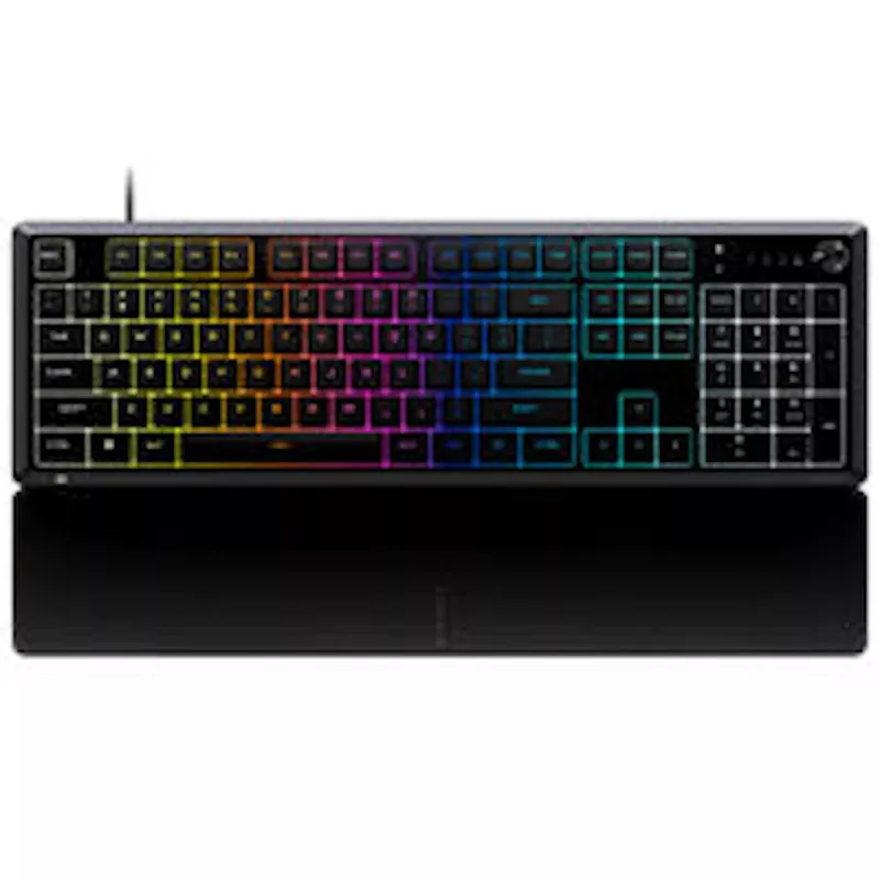 CORSAIR SKIFF 100 Gaming Keyboard, 10-Zone RGB, IP42 Spill Resistance - Black