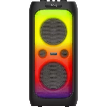 SENCOR Partycon WAVE 100W Portable Party Speaker with TWS, IPX4, LED, and Mic Input