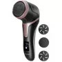 CONCEPT Electric Foot File PN3020 Black – Rechargeable Callus Remover with 2 Quartz Rollers, 90-Minute Cordless Operation