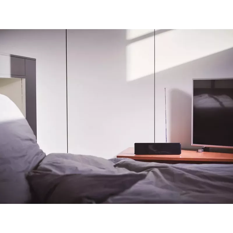 Philips SDV5225/12 Indoor TV Antenna with Adjustable Gain, 1.8m Coaxial Cable, 75 Ohm, 3G/4G Filter, DVB-T/T2