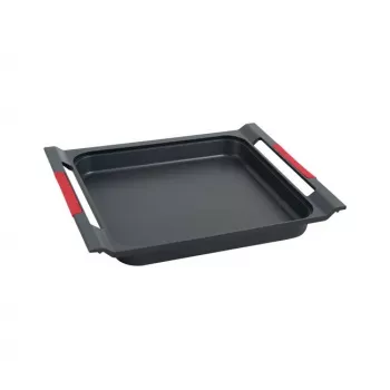 TEKA Electric Baking Iron 2000W Non-Stick Die-Cast Aluminum Grill Plate with Removable Thermostat, Black