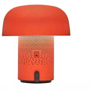KOODUU Sensa Play Portable Bluetooth Speaker with Dimmable RGB LED Lamp, IPX4 Splash-proof, TWS Pairing, USB-C, Orange