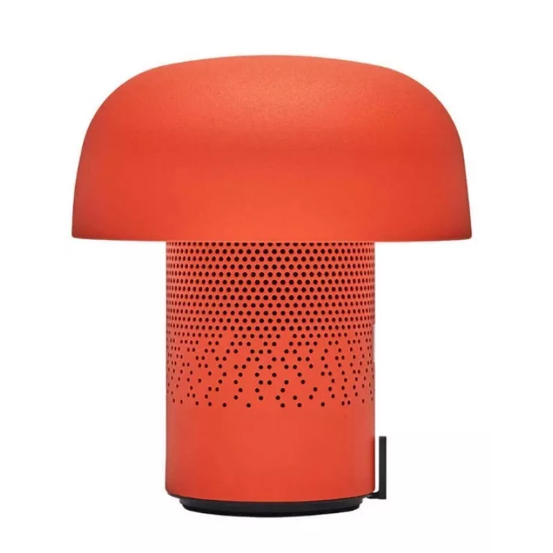 KOODUU Sensa Play Portable Bluetooth Speaker with Dimmable RGB LED Lamp, IPX4 Splash-proof, TWS Pairing, USB-C, Orange