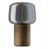 KOODUU Serena Play Portable LED Lamp with Bluetooth Speaker Brown