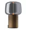 KOODUU Serena Play Portable LED Lamp with Bluetooth Speaker Brown