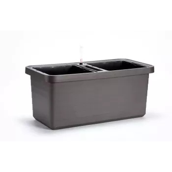 URBALIVE BERBERIS DUO Self-Watering Planter 78 x 39 cm Grey